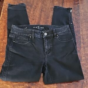 White House Black Market The Jegging Crop Black Denim Jeans 2